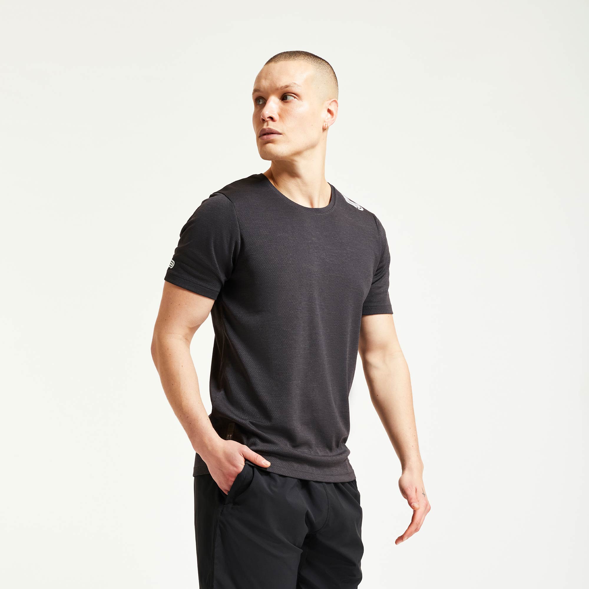 49-PRESSIO_Mens_AllSports_Core_S-S_Top_Black_0029 Pressio Men Core Short Sleeves Top - Image 1