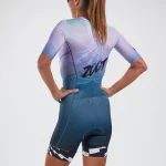 ZOOT WOMEN TRI SET IN SLEEVE FULL ZIP RACESUIT - KONA ICE - Image 8