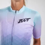ZOOT WOMEN CUSTOM CYCLE AERO JERSEY - KONA ICE - Image 3