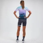 ZOOT WOMEN CUSTOM CYCLE AERO JERSEY - KONA ICE - Image 5