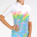 WOMEN LTD CYCLE AERO JERSEY - LIVE ALOHA - Image 9