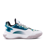 PEAK Men's Basketball Match Shoes - Off White/Grass Green