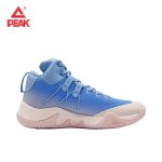 PEAK Men's Basketball Shoes - Pink/Sky Blue - Image 3
