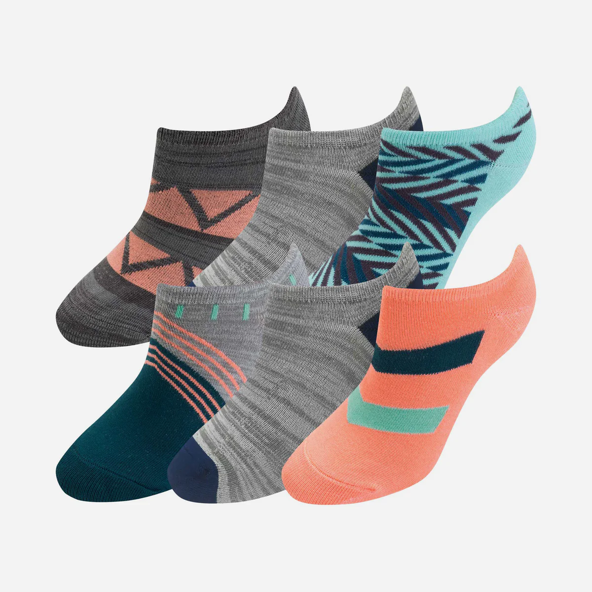 Sofsole Women Bamboo Lifestyle Tribal Sport Socks (6 Pairs) - Multicolor