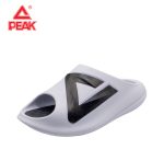 Peak Men’s Taichi Chubby Slippers – White Black - Image 2