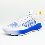 Peak Men’s Basketball Match Shoes – White Blue - Image 2